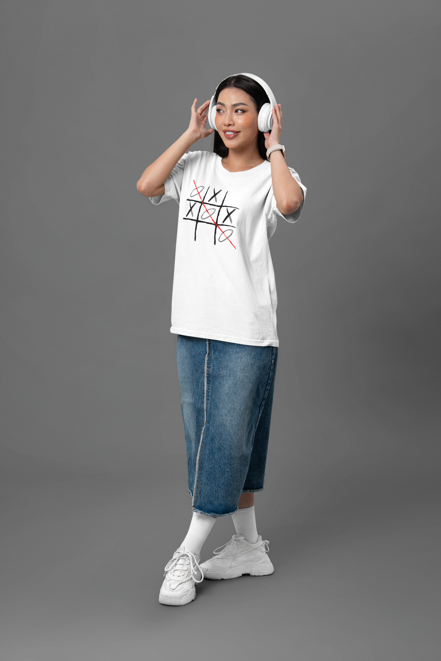 Tic Tac Toe Unisex Oversized Classic T-Shirt
