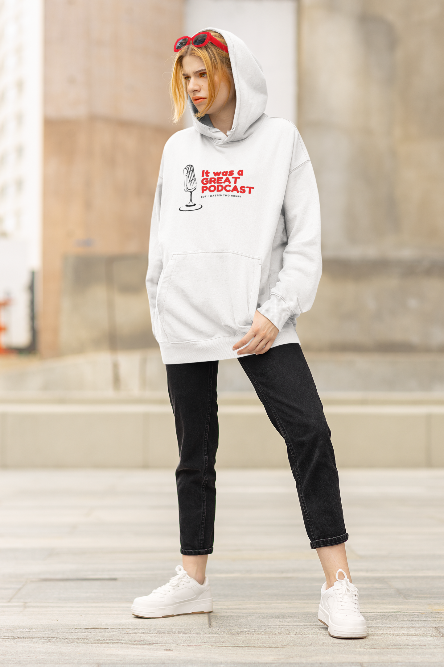 It was a Great Podcast Unisex Oversized Hoodie