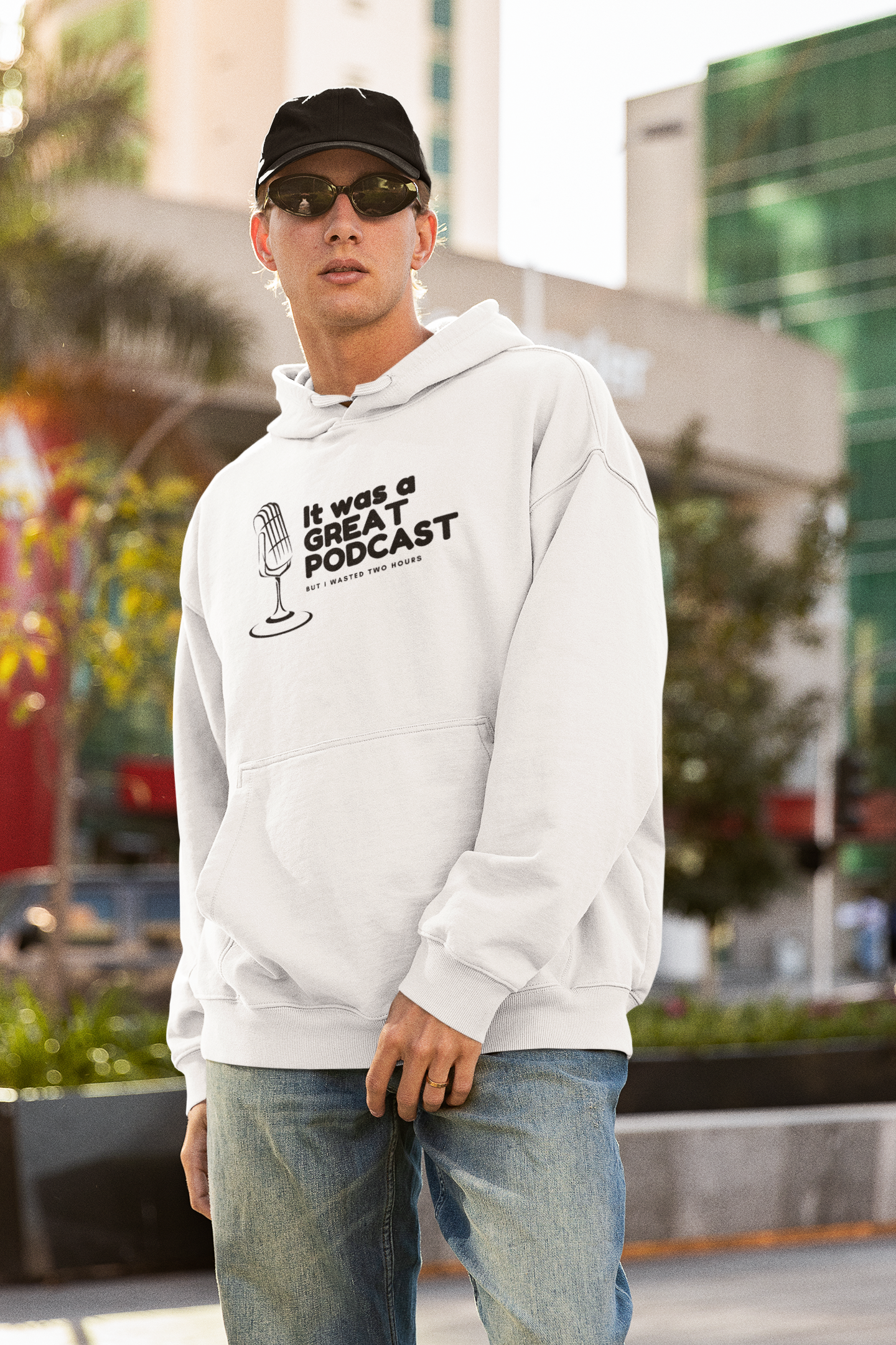 It was a Great Podcast Unisex Oversized Hoodie
