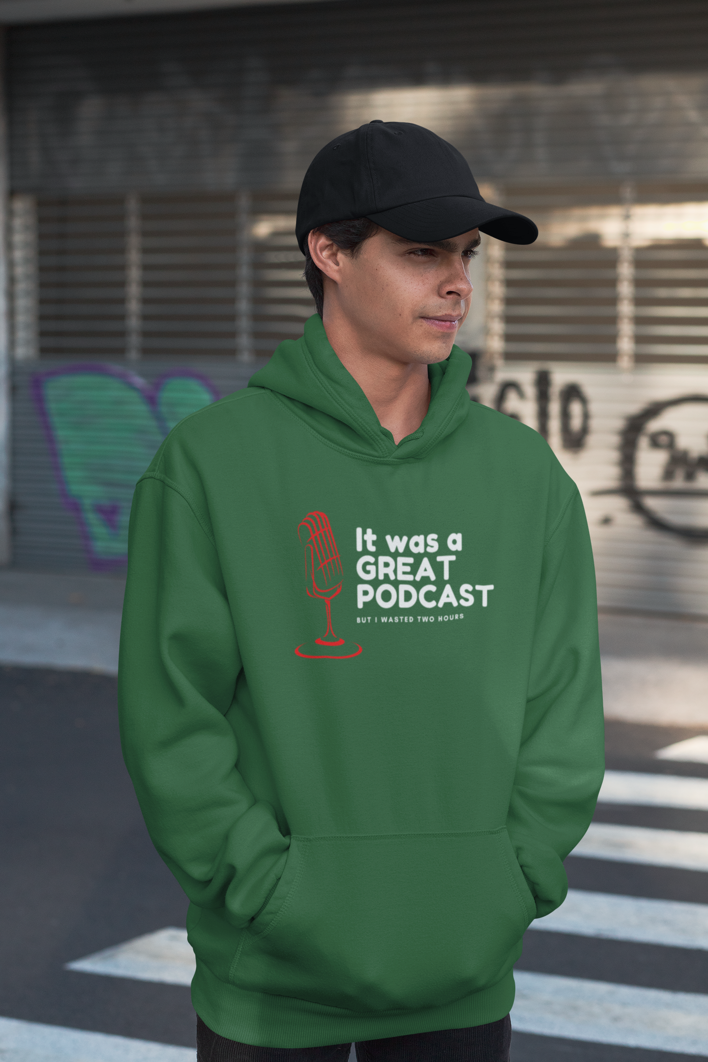 It was a Great Podcast Unisex Oversized Hoodie