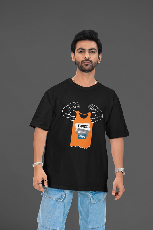 Three More Reps Oversized Classic T-Shirt